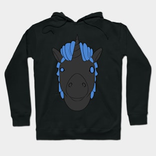 Lili - Black and blue Hoodie